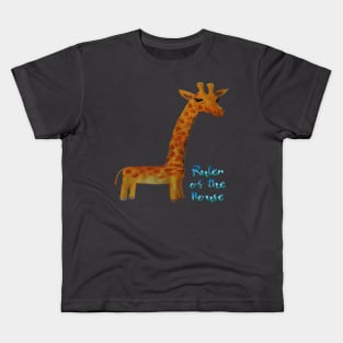 Ruler of the House - Giraffe Kids T-Shirt